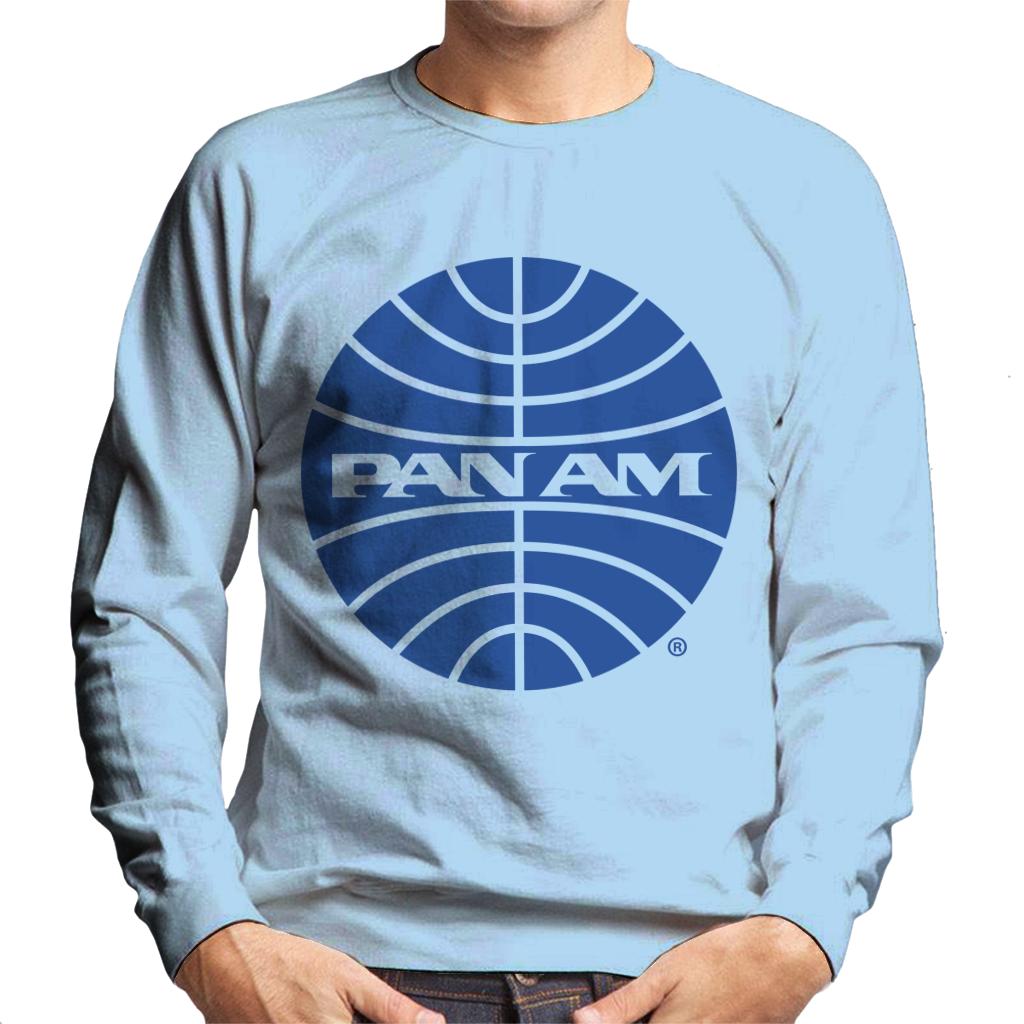 Pan Am Blue Outline Logo Men's Sweatshirt-ALL + EVERY