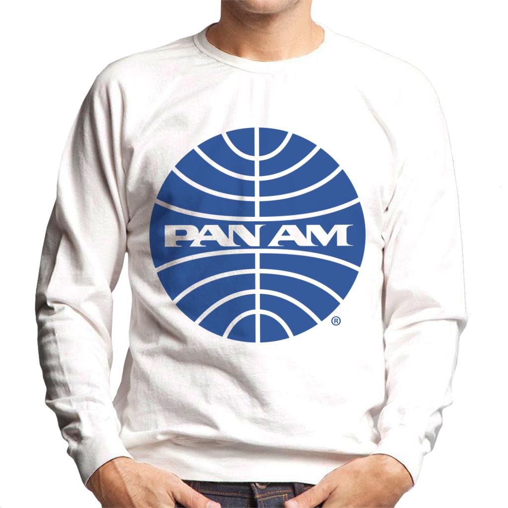 Pan Am Blue Outline Logo Men's Sweatshirt-ALL + EVERY