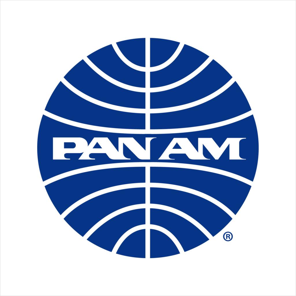 Pan Am Blue Outline Logo Men's T-Shirt-ALL + EVERY