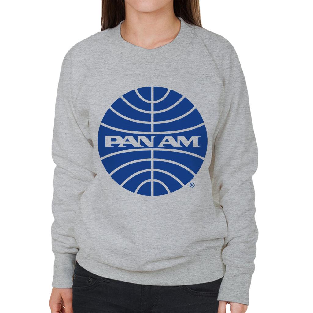 Pan Am Blue Outline Logo Women's Sweatshirt-ALL + EVERY