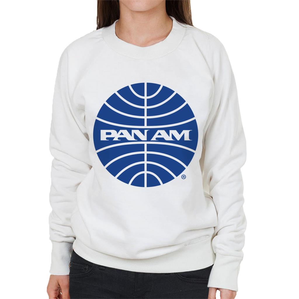 Pan Am Blue Outline Logo Women's Sweatshirt-ALL + EVERY