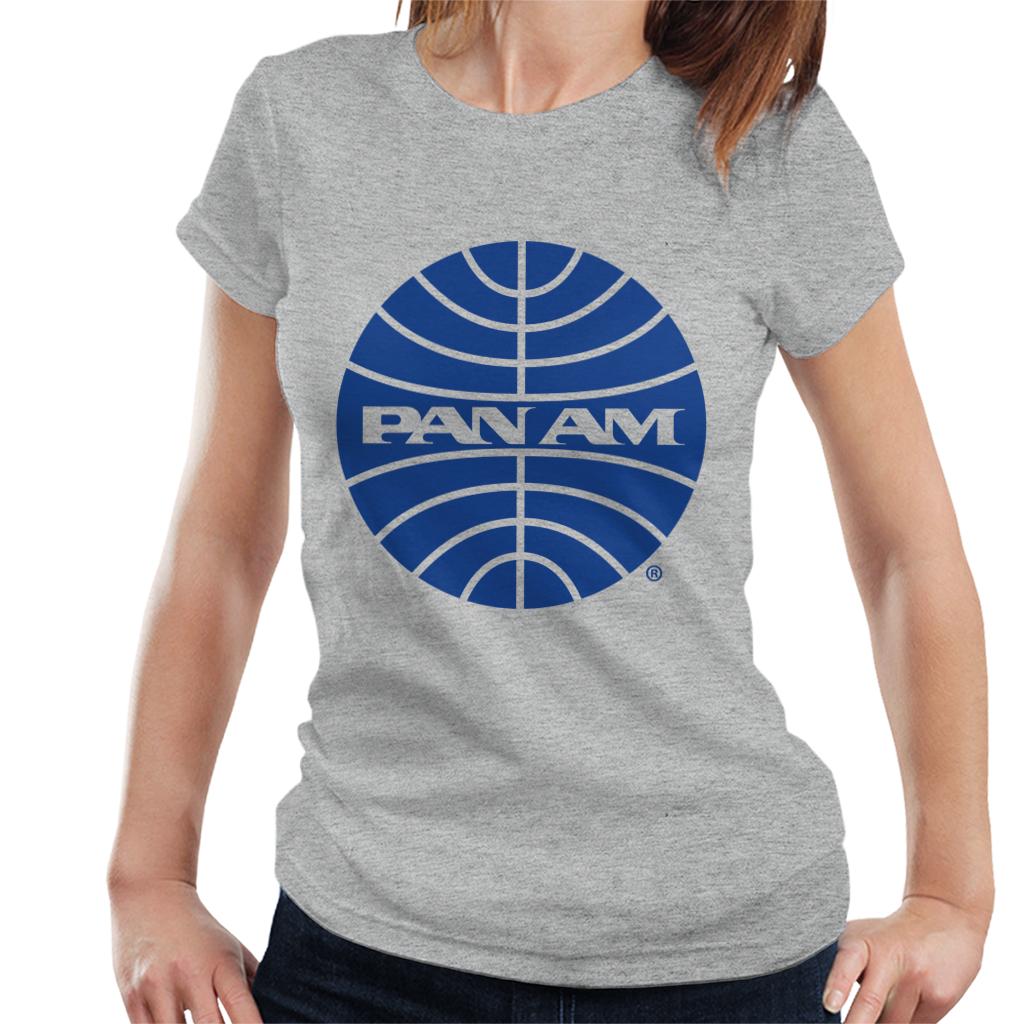 Pan Am Blue Outline Logo Women's T-Shirt-ALL + EVERY
