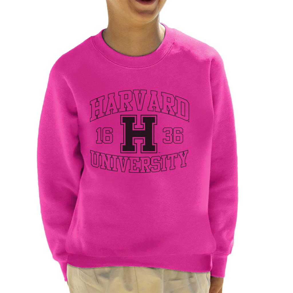 Harvard University Sports Text Logo 1636 Kid's Sweatshirt-ALL + EVERY