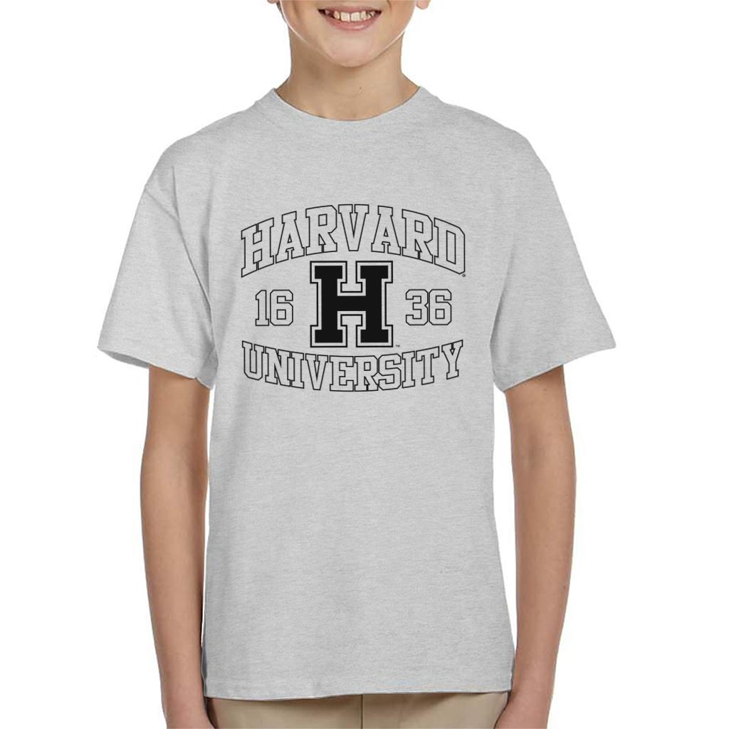 Harvard University Sports Text Logo 1636 Kid's T-Shirt-ALL + EVERY