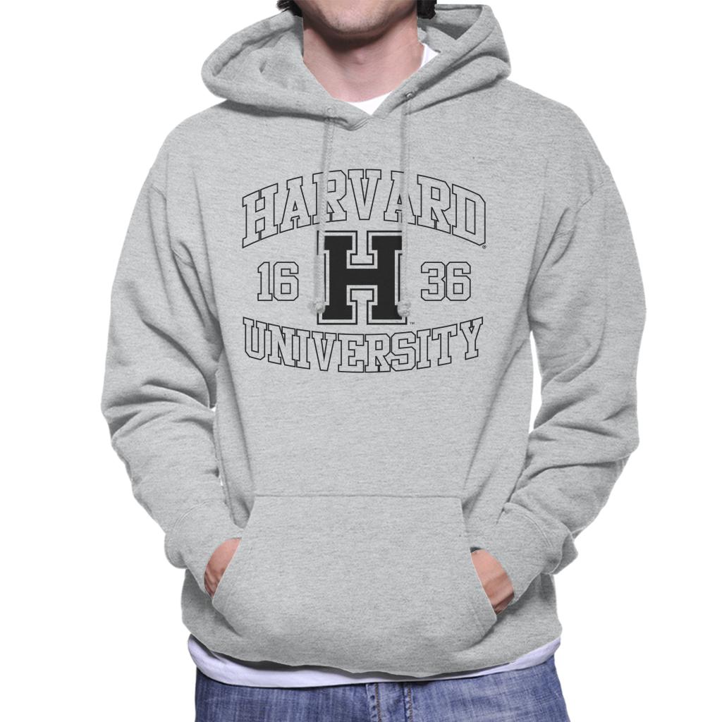 Harvard University Sports Text Logo 1636 Men's Hooded Sweatshirt-ALL + EVERY