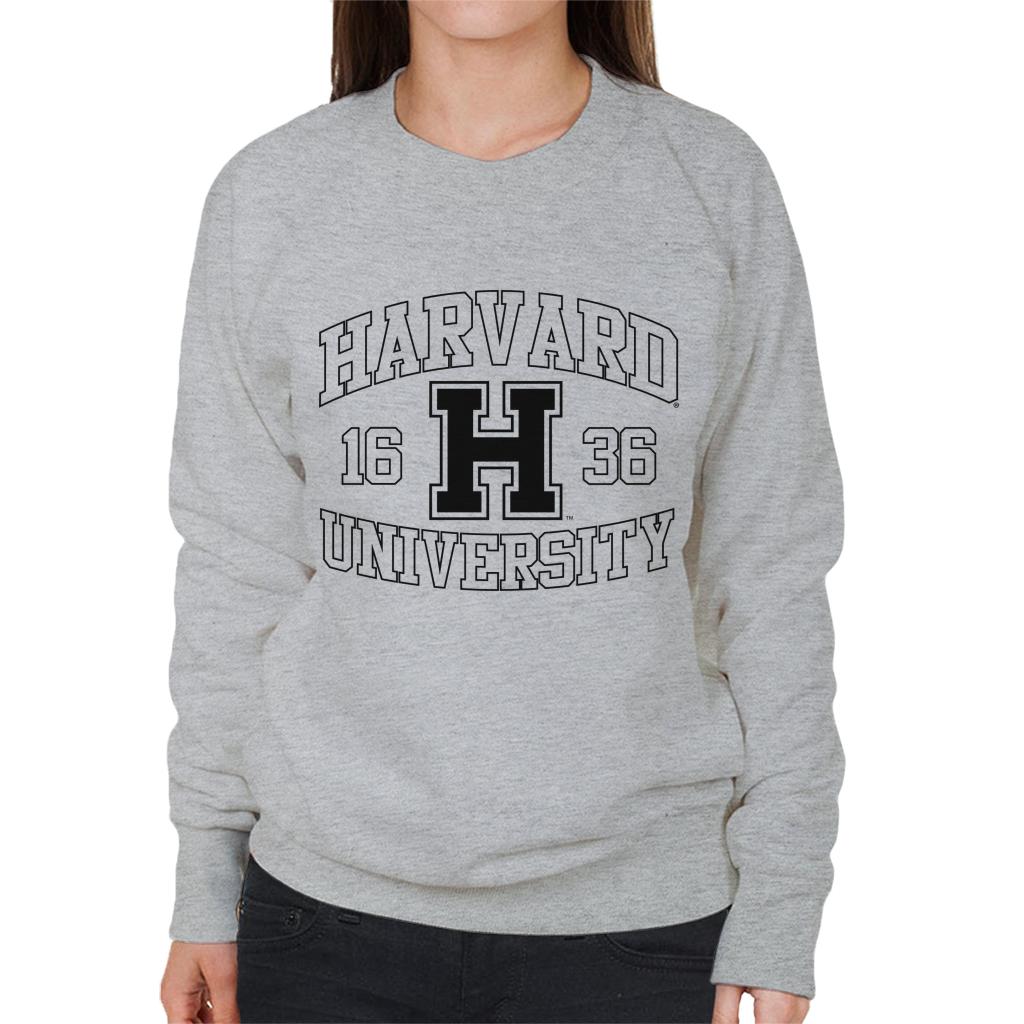 Harvard University Sports Text Logo 1636 Women's Sweatshirt-ALL + EVERY