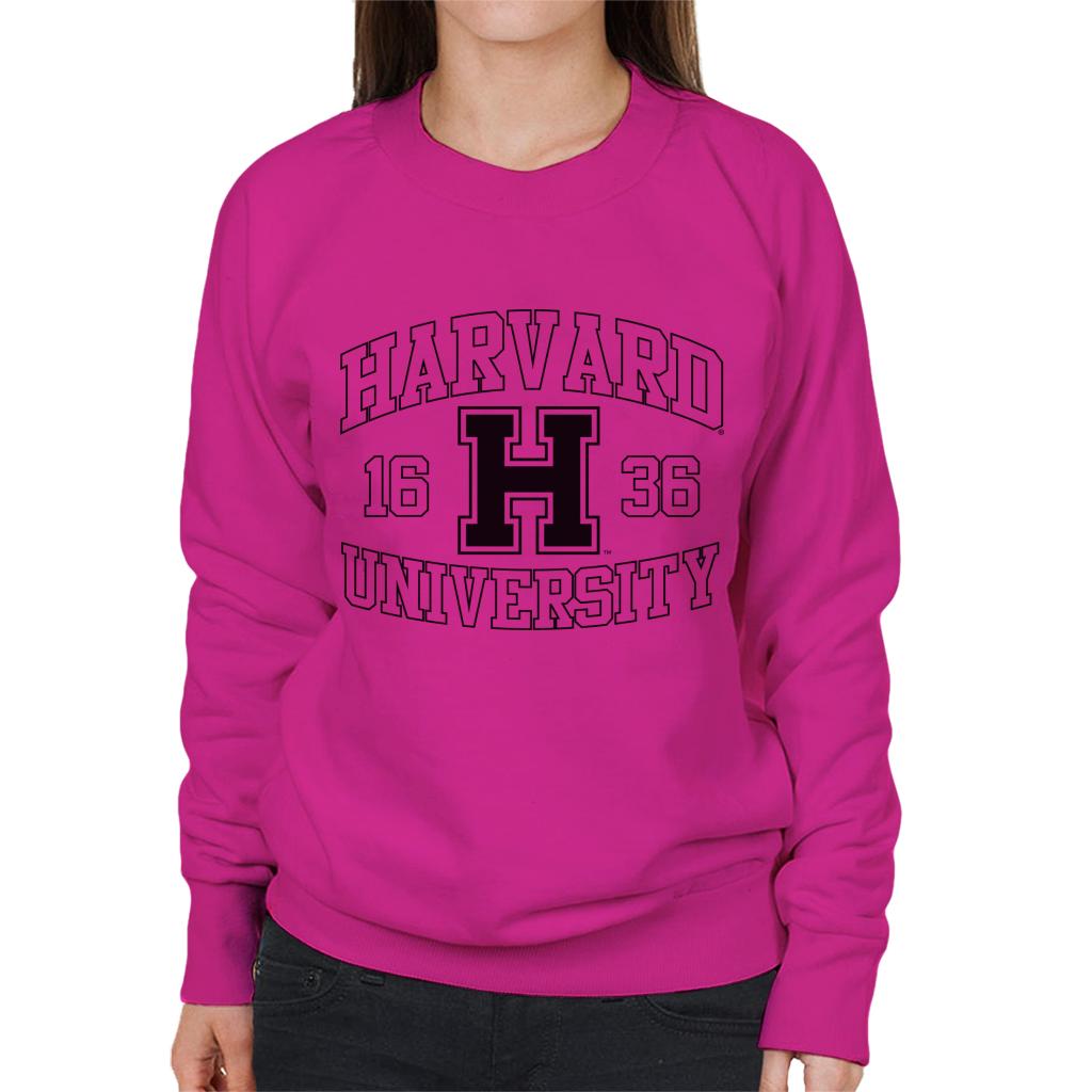 Harvard University Sports Text Logo 1636 Women's Sweatshirt-ALL + EVERY