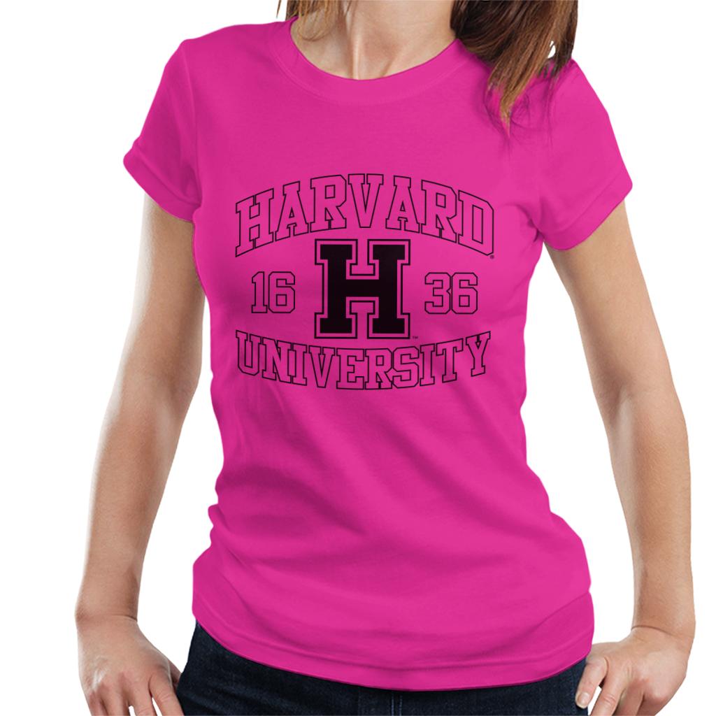 Harvard University Sports Text Logo 1636 Women's T-Shirt-ALL + EVERY