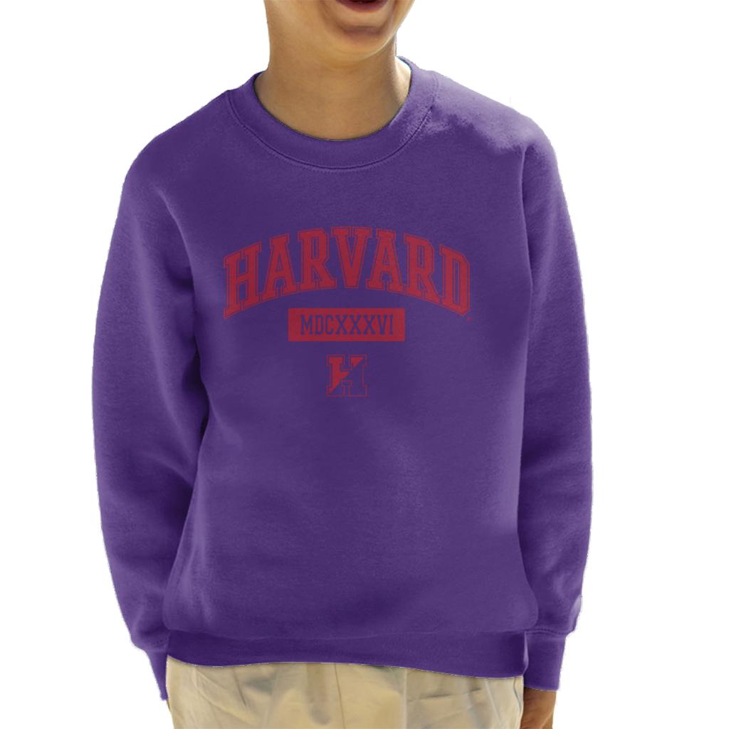 Harvard University MDCXXXVI Varsity Logo Kid's Sweatshirt-ALL + EVERY