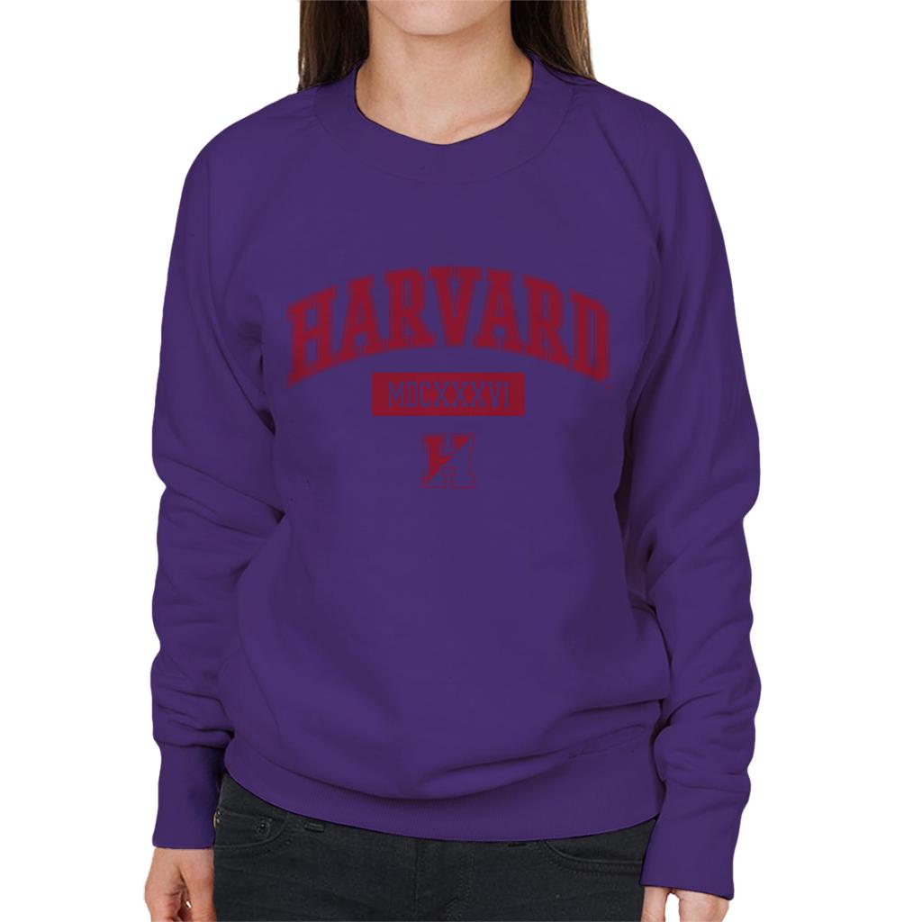 Harvard University MDCXXXVI Varsity Logo Women's Sweatshirt-ALL + EVERY