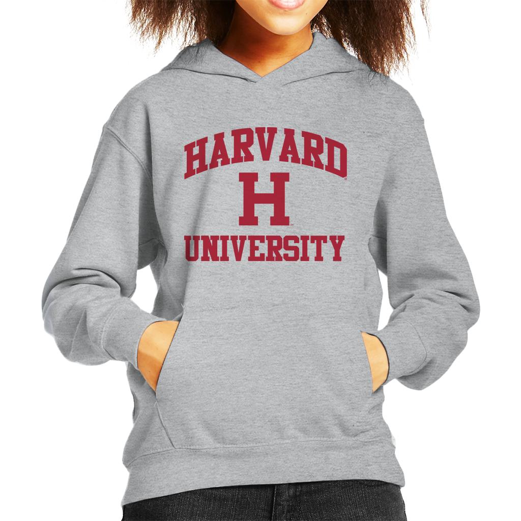 Harvard University Classic Text Logo Kid's Hooded Sweatshirt-ALL + EVERY