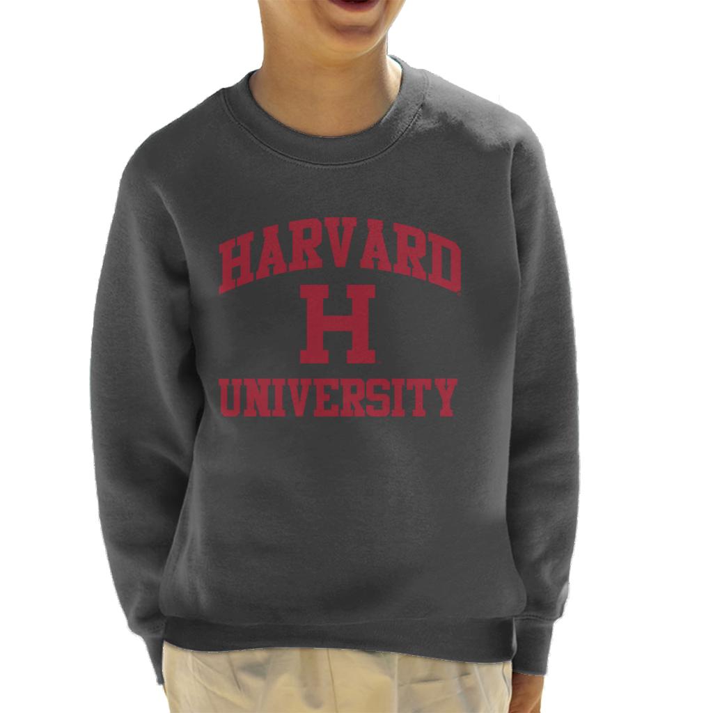 Harvard University Classic Text Logo Kid's Sweatshirt-ALL + EVERY