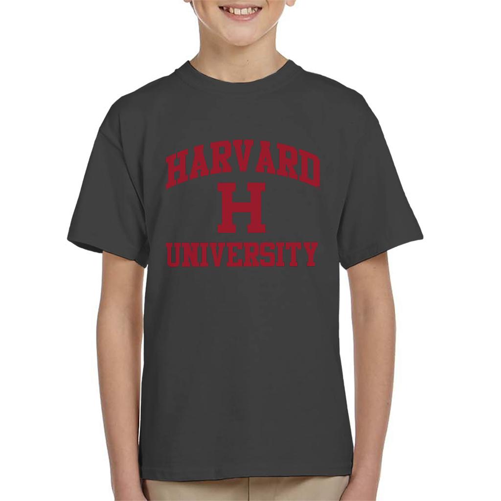 Harvard University Classic Text Logo Kid's T-Shirt-ALL + EVERY