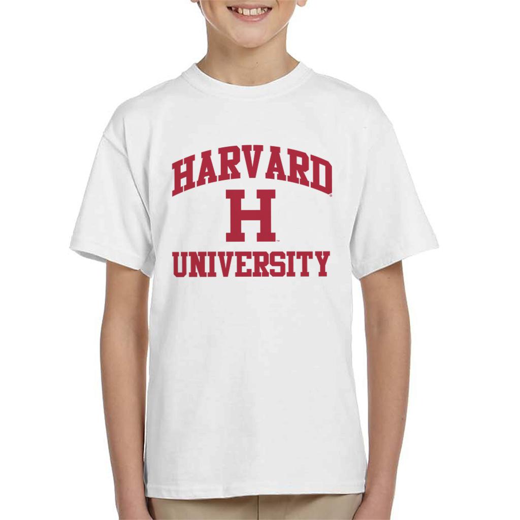 Harvard University Classic Text Logo Kid's T-Shirt-ALL + EVERY