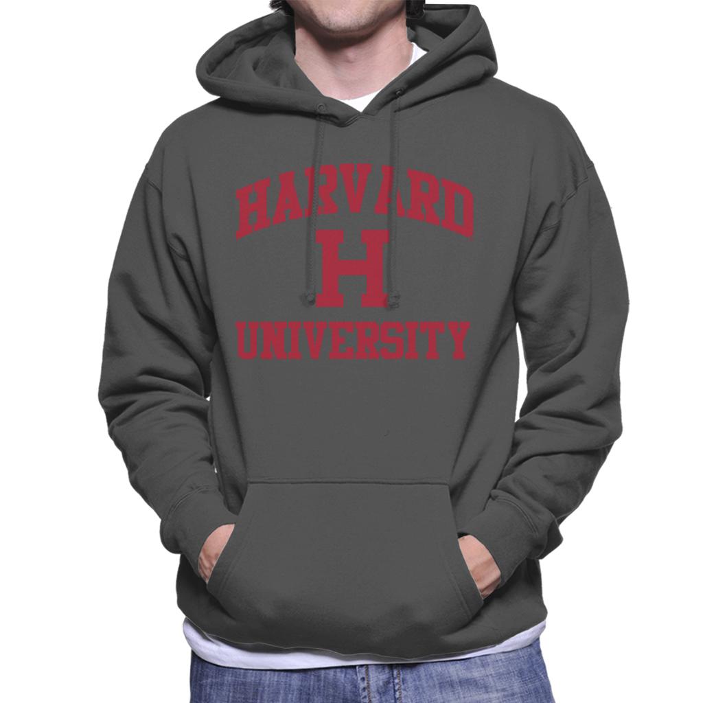 Harvard University Classic Text Logo Men's Hooded Sweatshirt-ALL + EVERY