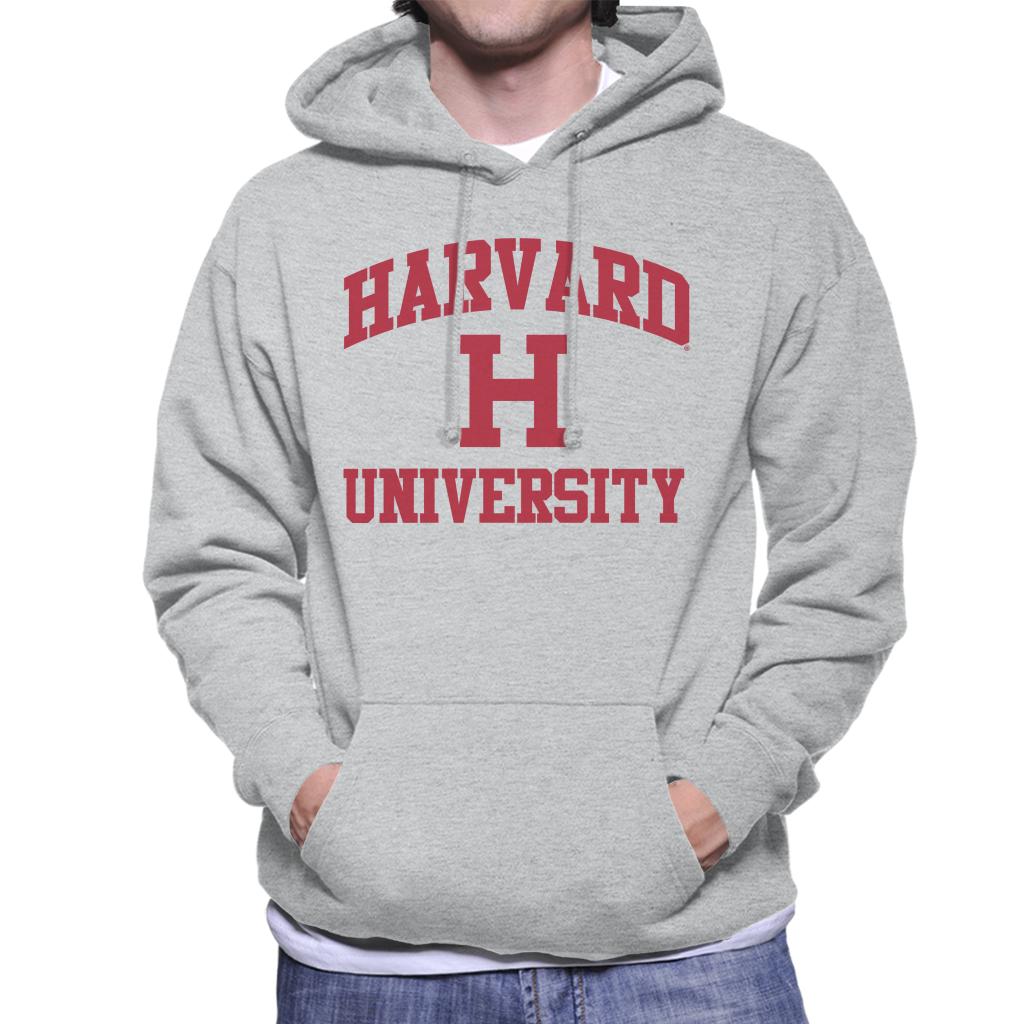 Harvard University Classic Text Logo Men's Hooded Sweatshirt-ALL + EVERY