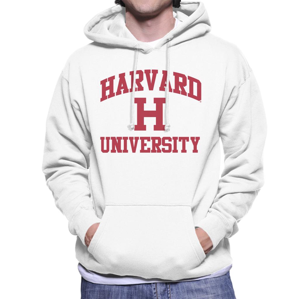 Harvard University Classic Text Logo Men's Hooded Sweatshirt-ALL + EVERY