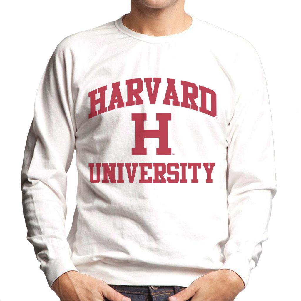 Harvard University Classic Text Logo Men's Sweatshirt-ALL + EVERY