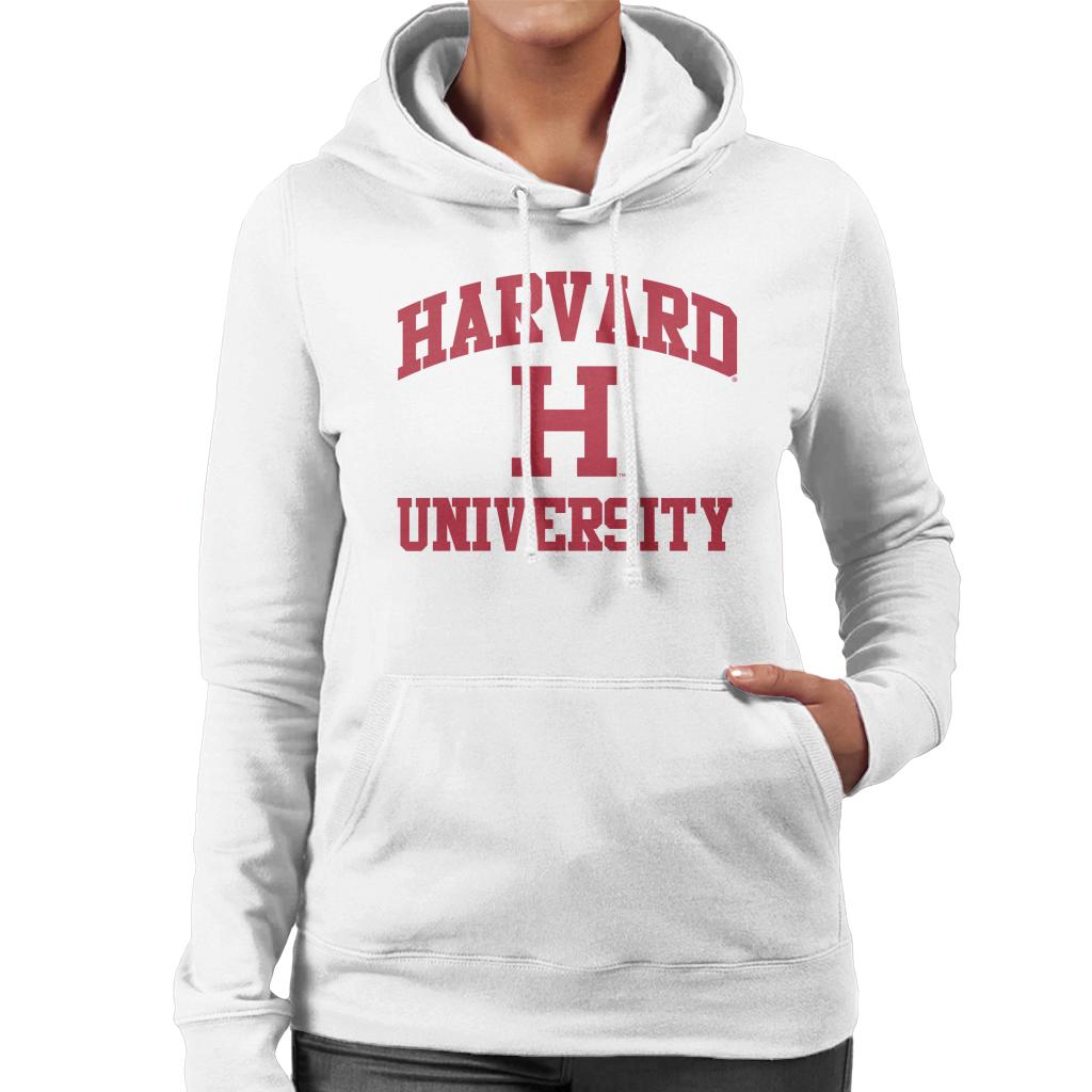 Harvard University Classic Text Logo Women's Hooded Sweatshirt-ALL + EVERY