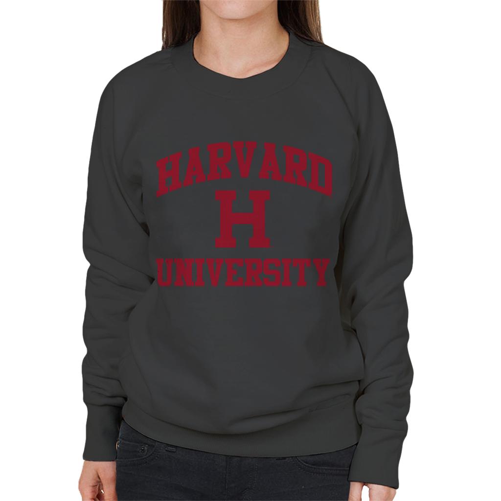 Harvard University Classic Text Logo Women's Sweatshirt-ALL + EVERY