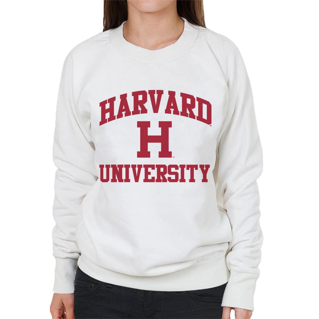 Harvard University Classic Text Logo Women's Sweatshirt-ALL + EVERY