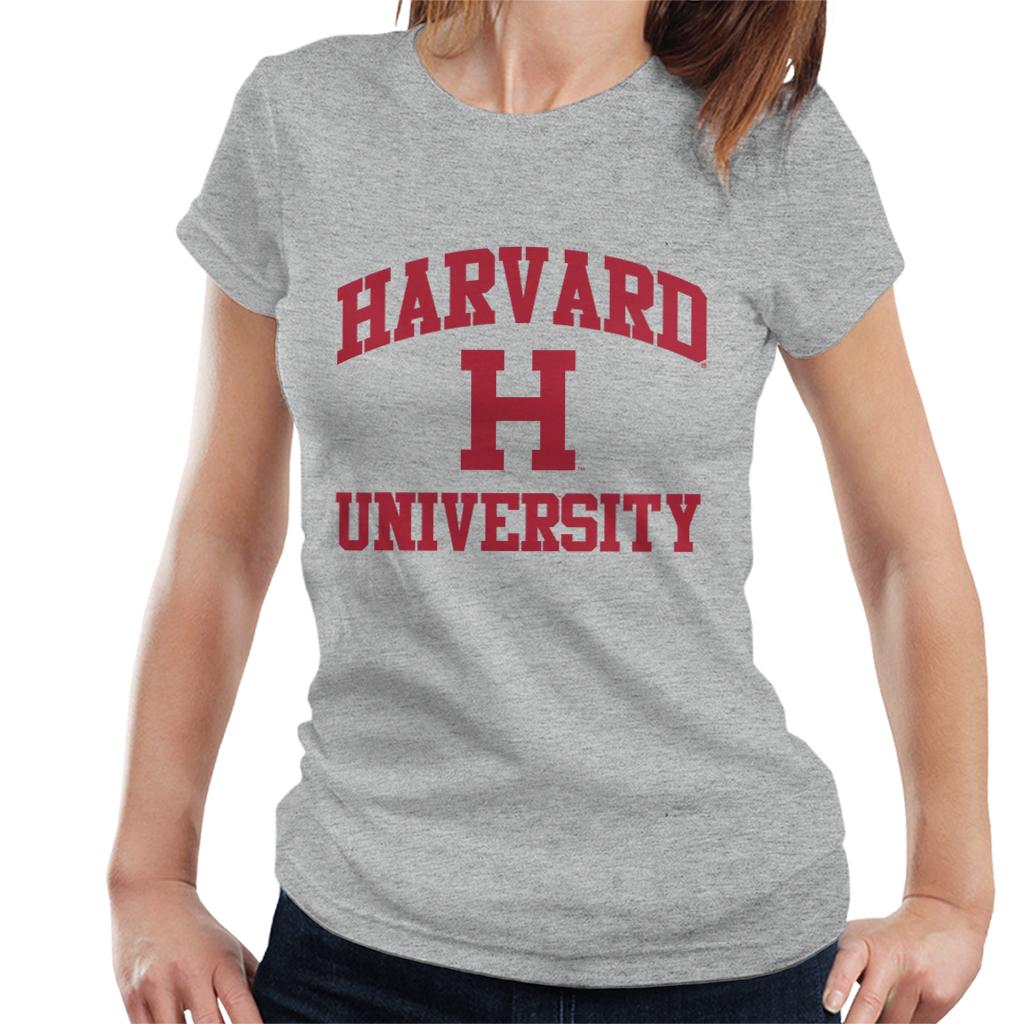 Harvard University Classic Text Logo Women's T-Shirt-ALL + EVERY