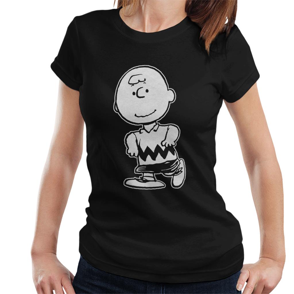 Peanuts-Charlie-Brown-Flock-Womens-T-Shirt