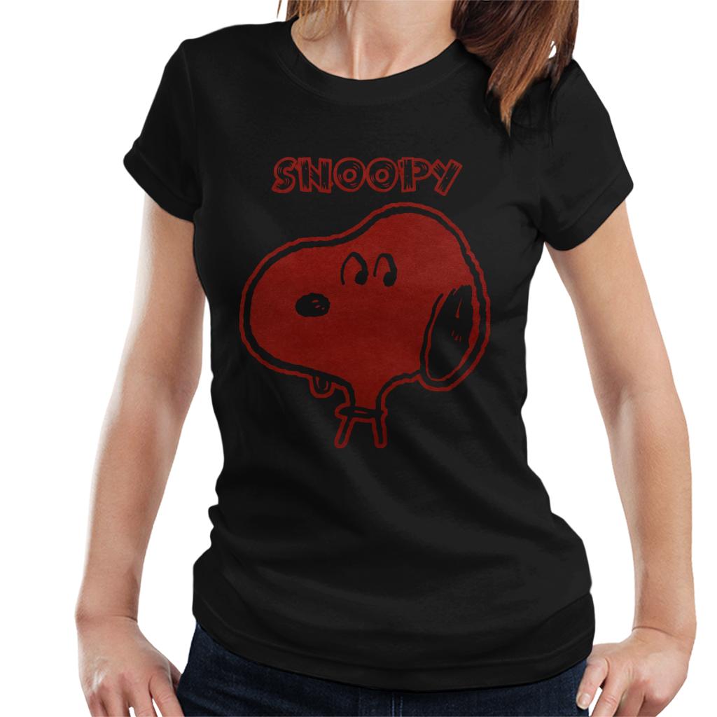 Peanuts-I-Am-Snoopy-Flock-Womens-T-Shirt