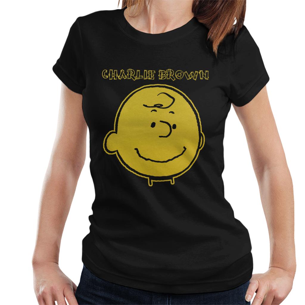 Peanuts-I-Am-Charlie-Brown-Flock-Womens-T-Shirt