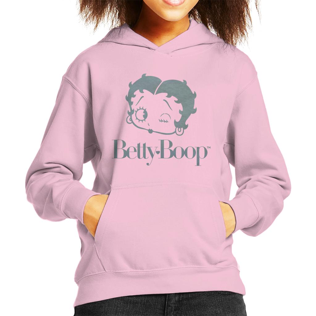 Betty Boop Friendly Wink Kid's Hooded Sweatshirt-ALL + EVERY