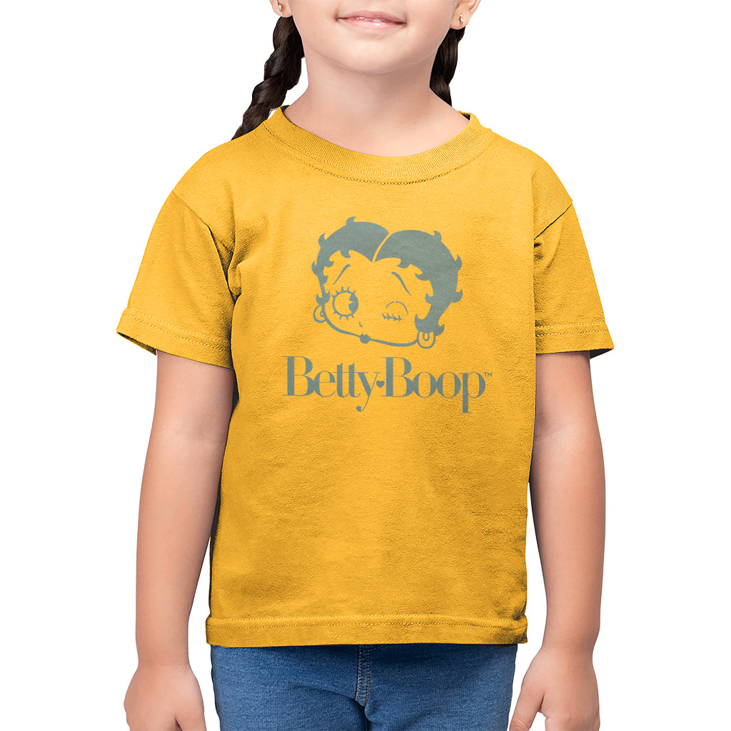 Betty Boop Friendly Wink Kid's T-Shirt-ALL + EVERY