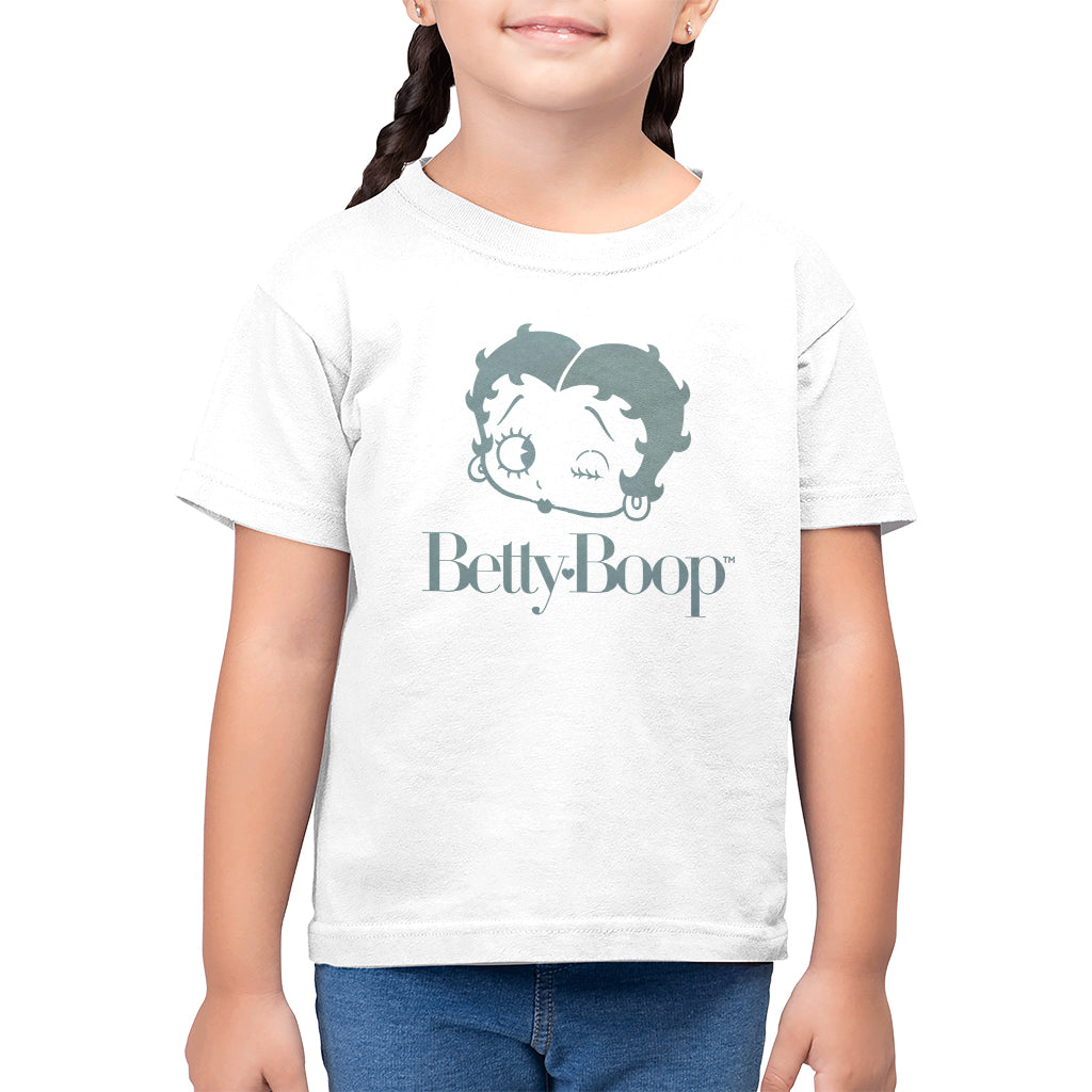 Betty Boop Friendly Wink Kid's T-Shirt-ALL + EVERY