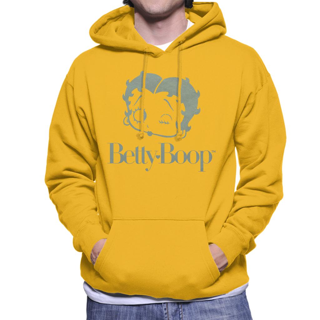 Betty Boop Friendly Wink Men's Hooded Sweatshirt-ALL + EVERY