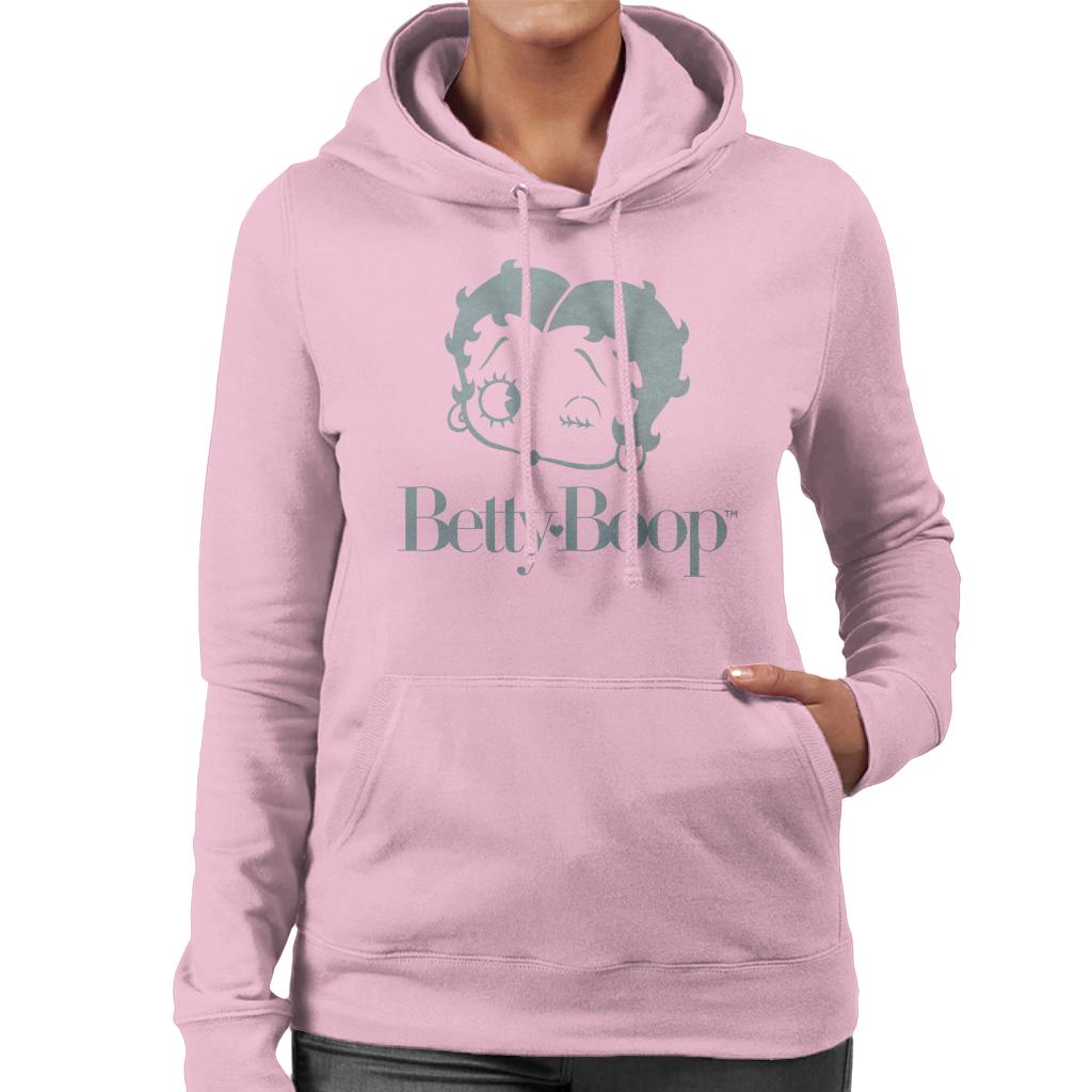 Betty Boop Friendly Wink Women's Hooded Sweatshirt-ALL + EVERY