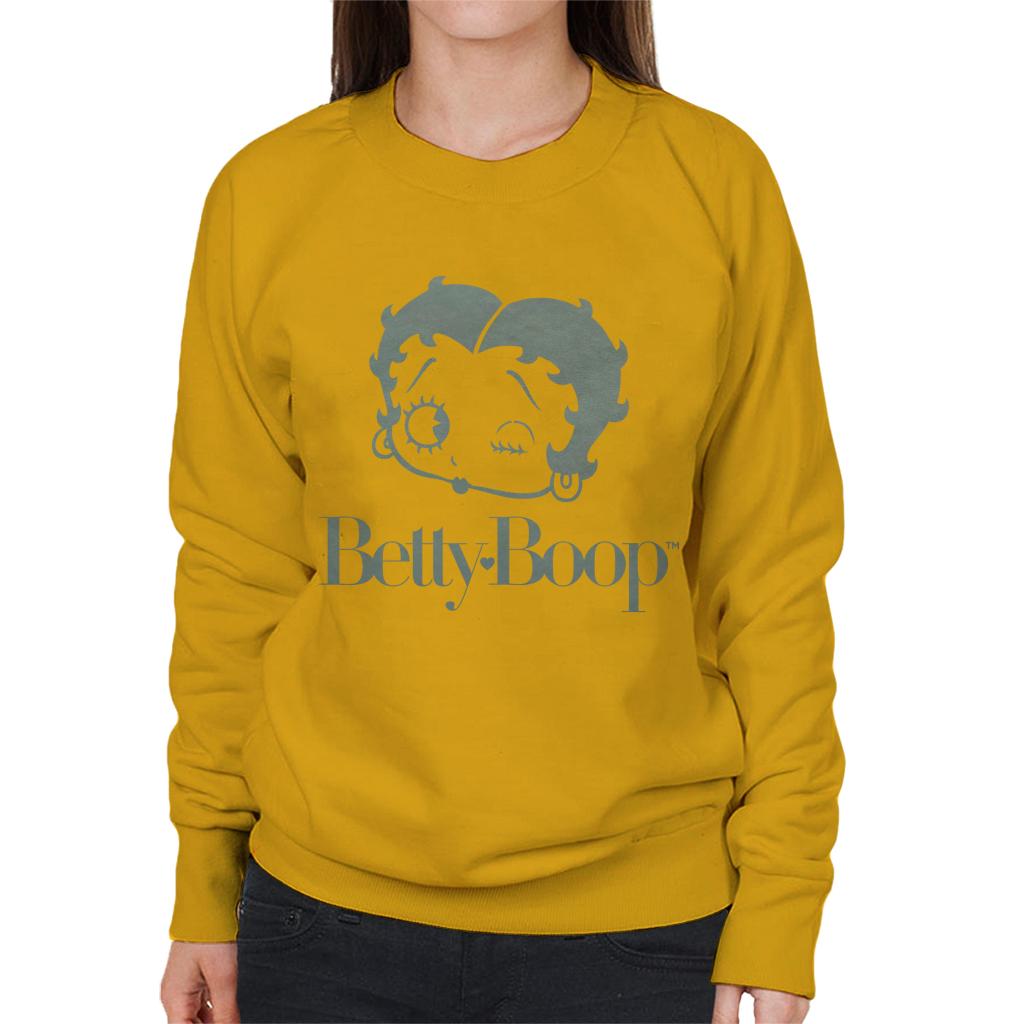 Betty Boop Friendly Wink Women's Sweatshirt-ALL + EVERY