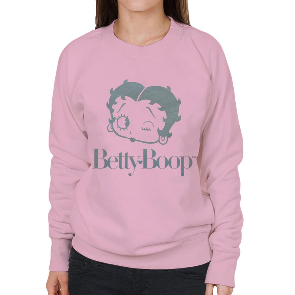 Betty Boop Friendly Wink Women's Sweatshirt-ALL + EVERY