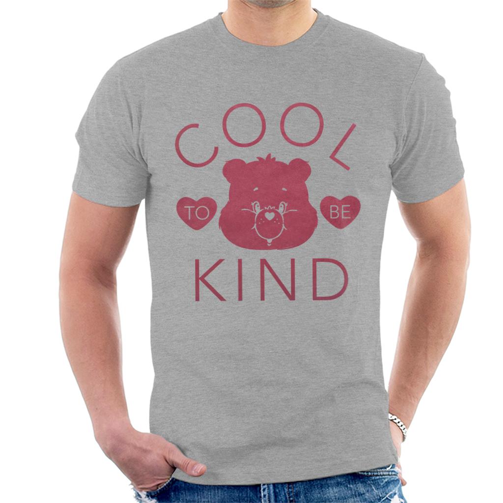 Care Bears Tenderheart Bear Cool To Be Kind Pink Flock Men's T-Shirt-ALL + EVERY