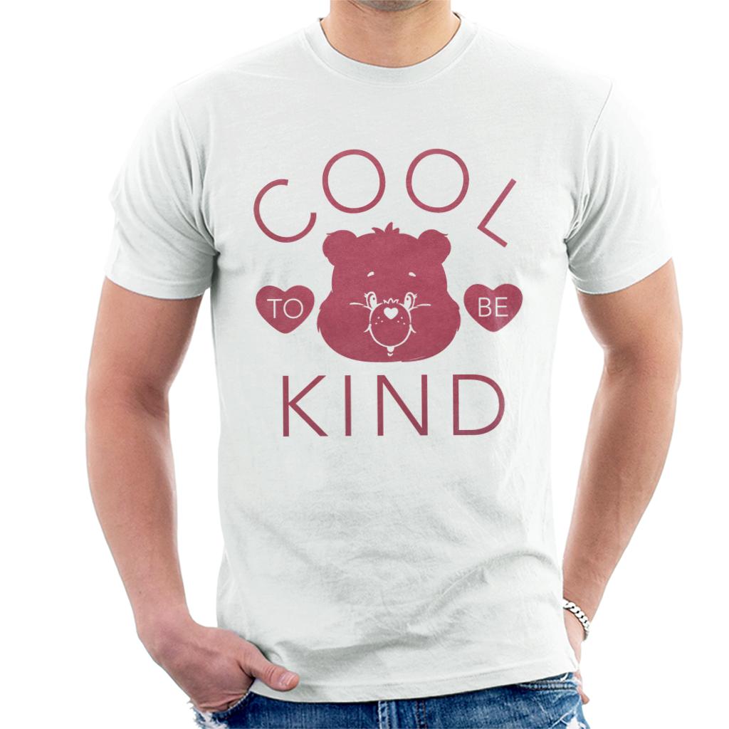 Care Bears Tenderheart Bear Cool To Be Kind Pink Flock Men's T-Shirt-ALL + EVERY