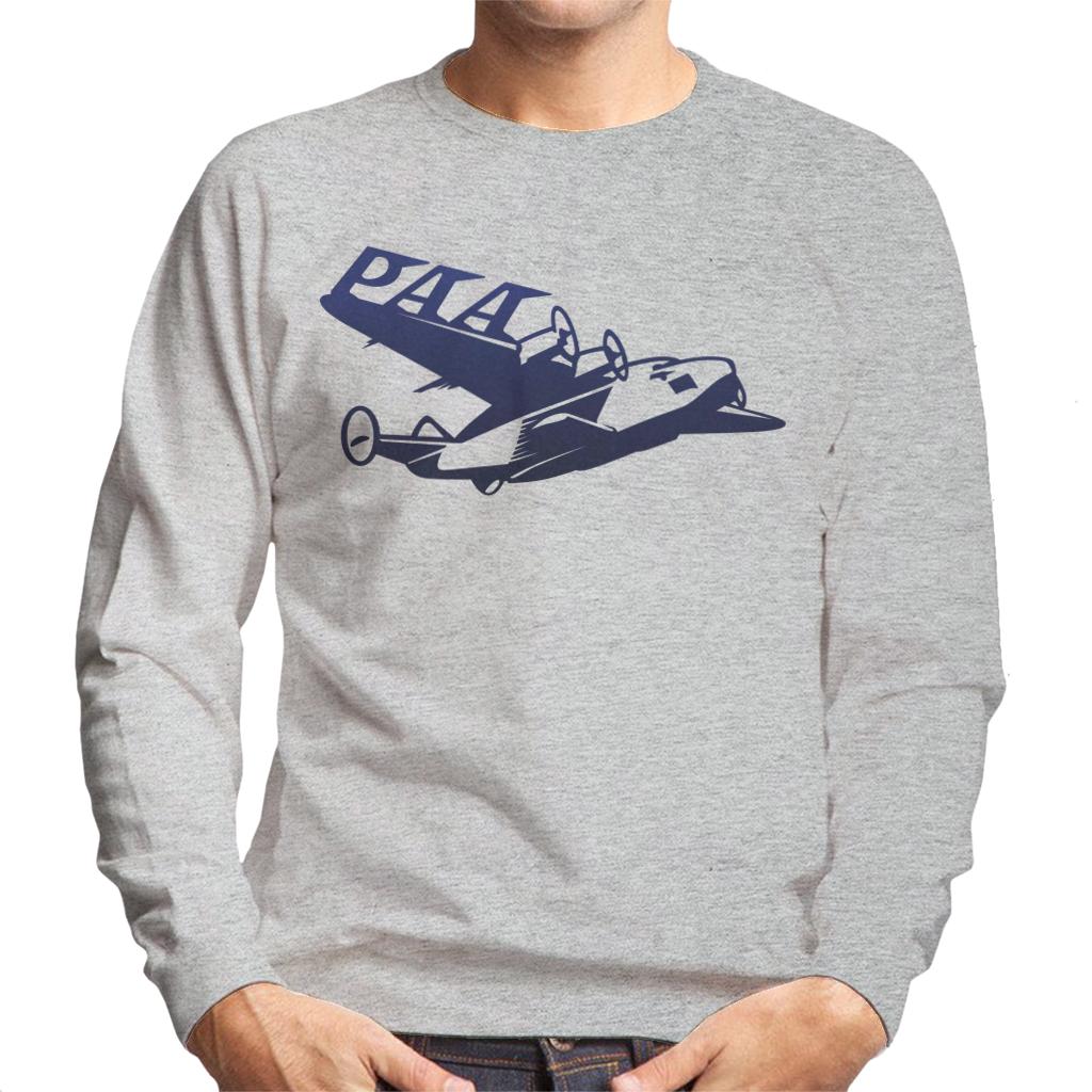 Pan Am Paa Wing Navy Flock Men's Sweatshirt-ALL + EVERY