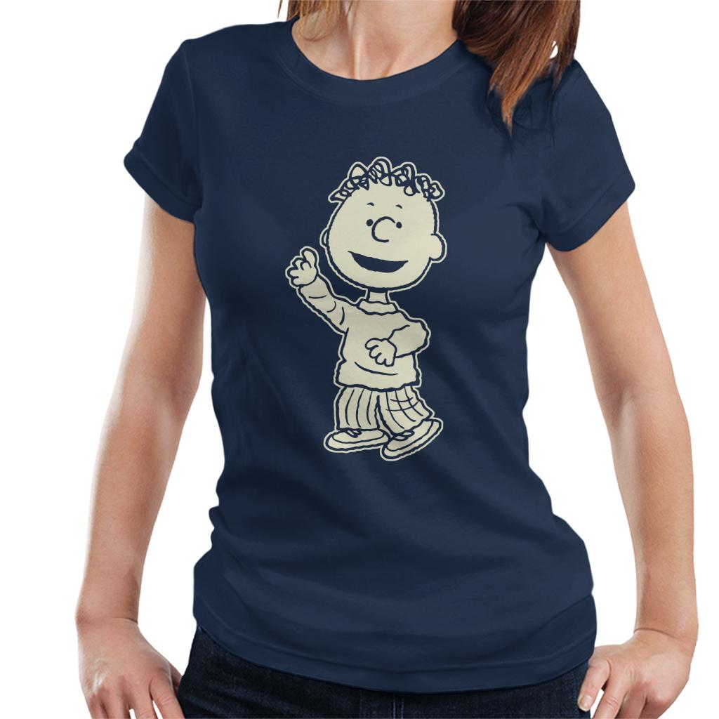 Peanuts-Franklin-Armstrong-Glow-In-Dark-Womens-T-Shirt