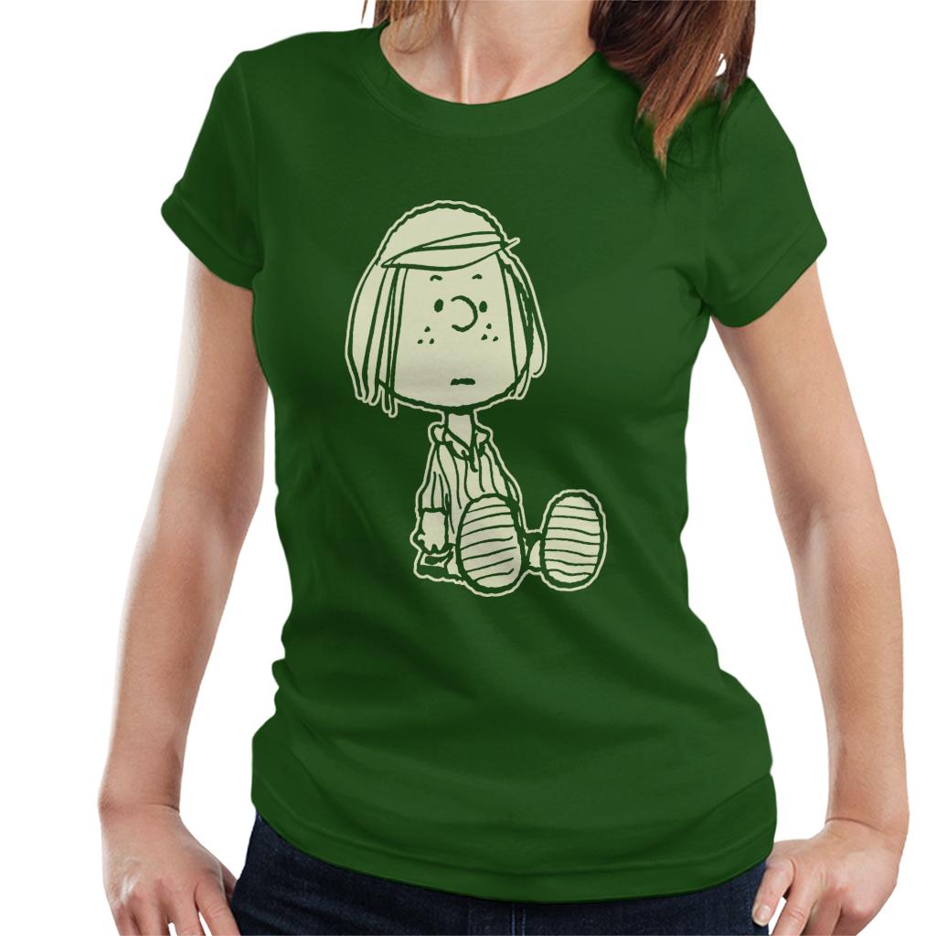 Peanuts-Peppermint-Patty-Glow-In-Dark-Womens-T-Shirt