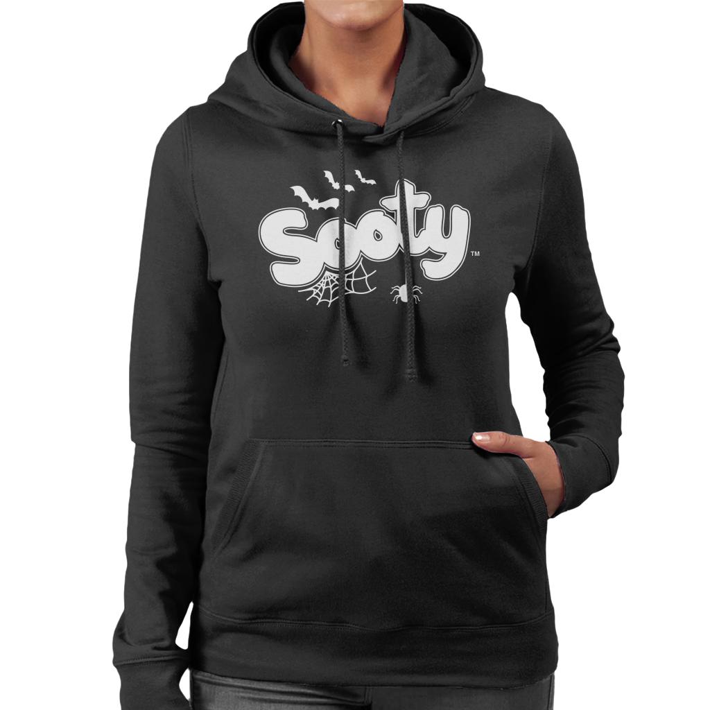 Sooty Halloween Glow In The Dark Logo Women's Hooded Sweatshirt-ALL + EVERY