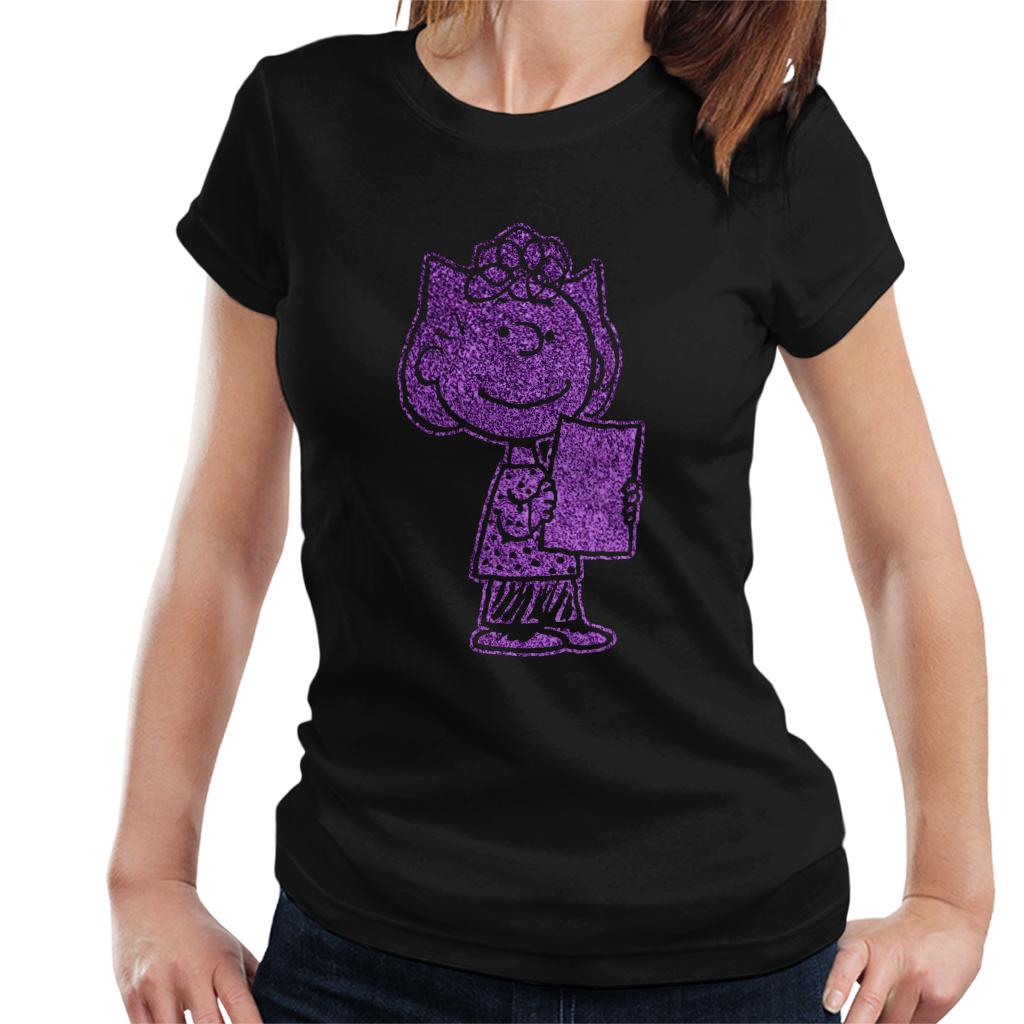 Peanuts-Sally-Brown-Glitter-Womens-T-Shirt