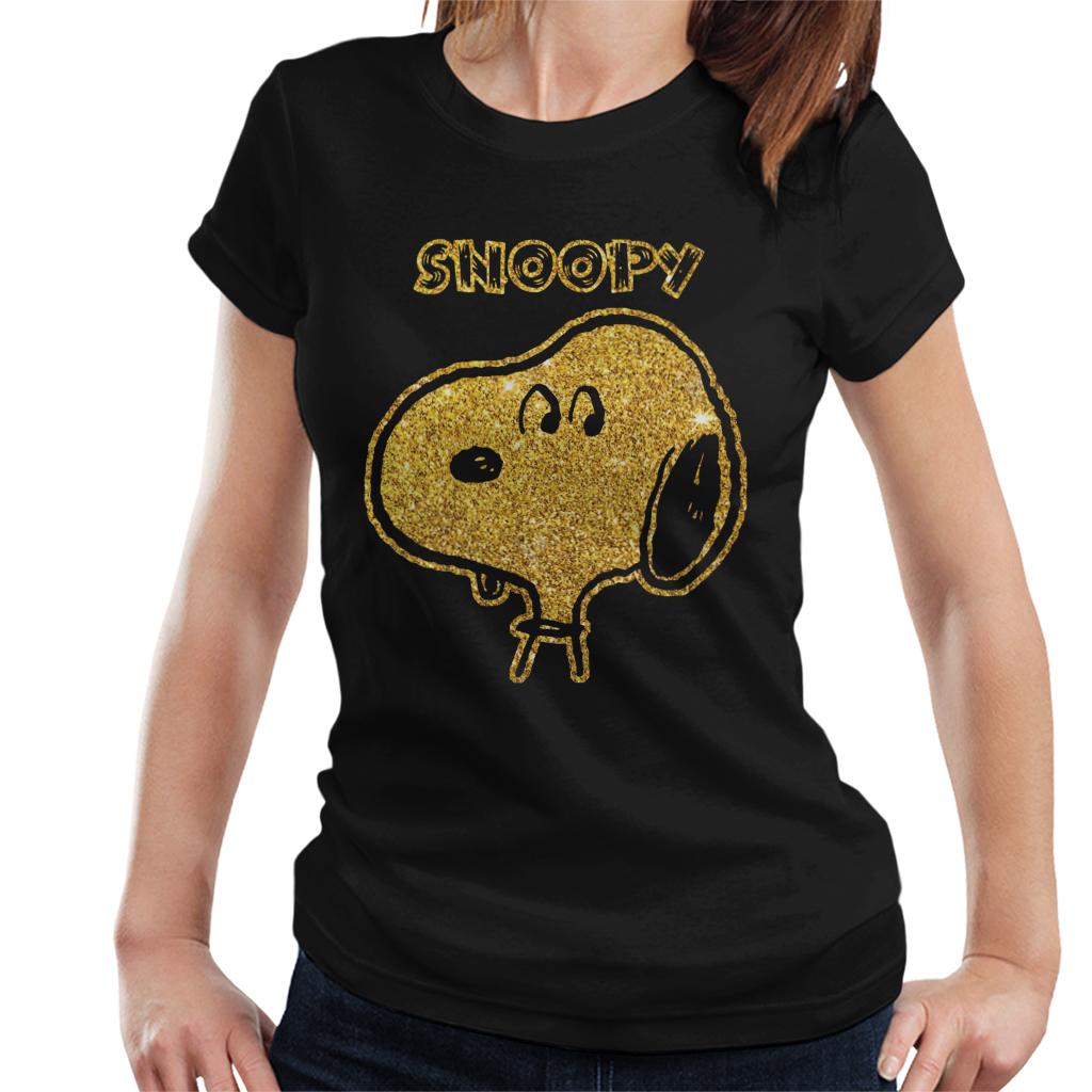 Peanuts-I-Am-Snoopy-Glitter-Womens-T-Shirt