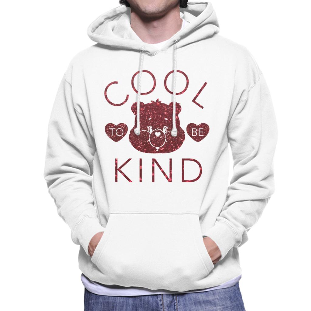 Care Bears Tenderheart Bear Cool To Be Kind Red Glitter Men's Hooded Sweatshirt-ALL + EVERY