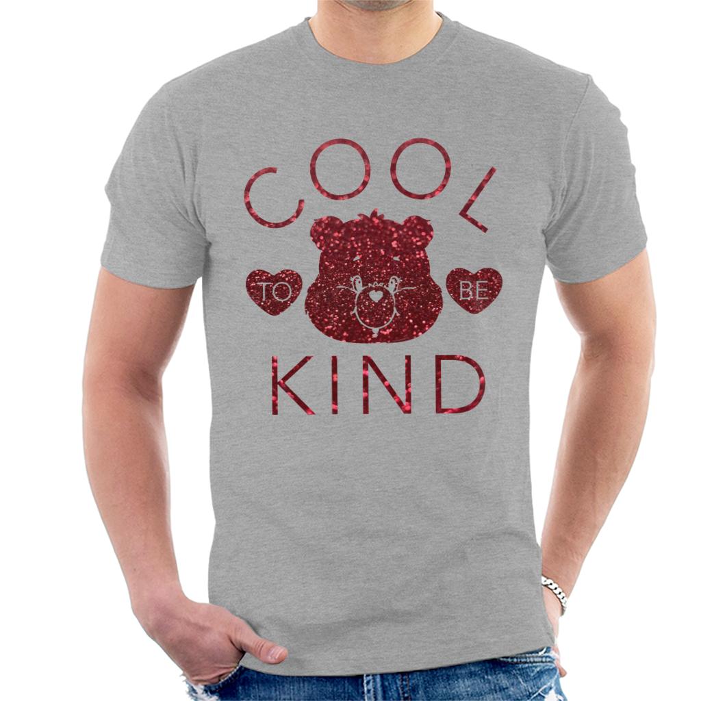 Care Bears Tenderheart Bear Cool To Be Kind Red Glitter Men's T-Shirt-ALL + EVERY