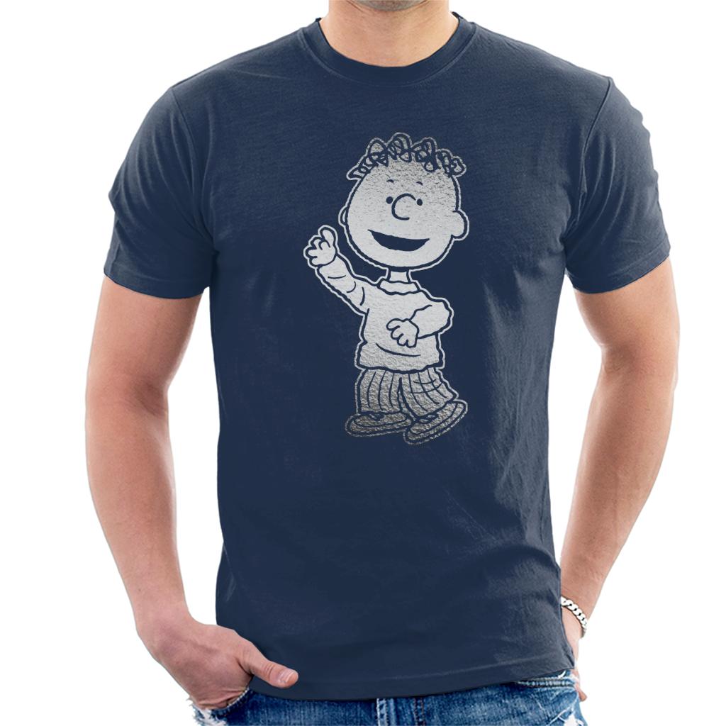 Peanuts Franklin Armstrong Metallic Men's T-Shirt-ALL + EVERY