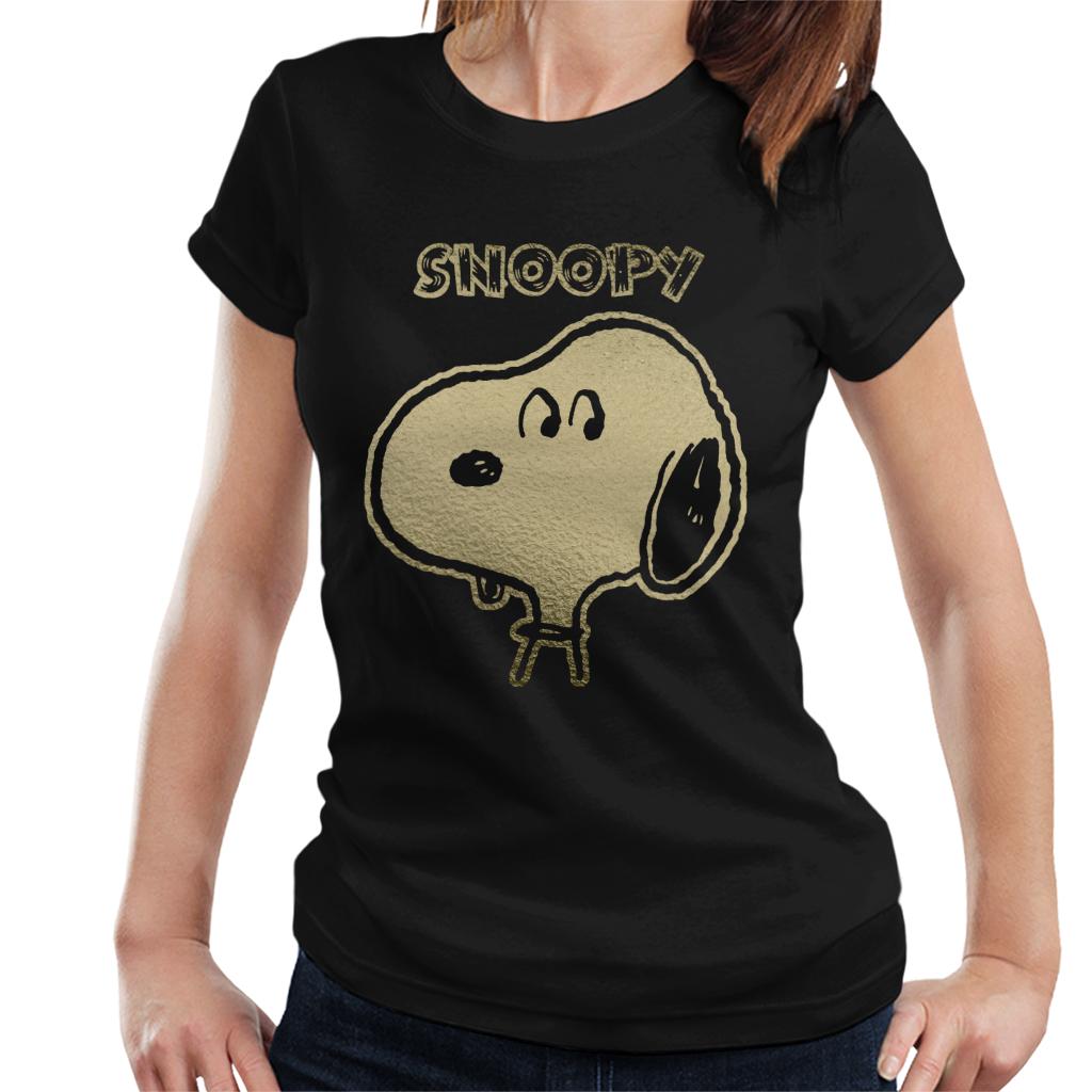 Peanuts-I-Am-Snoopy-Metallic-Womens-T-Shirt