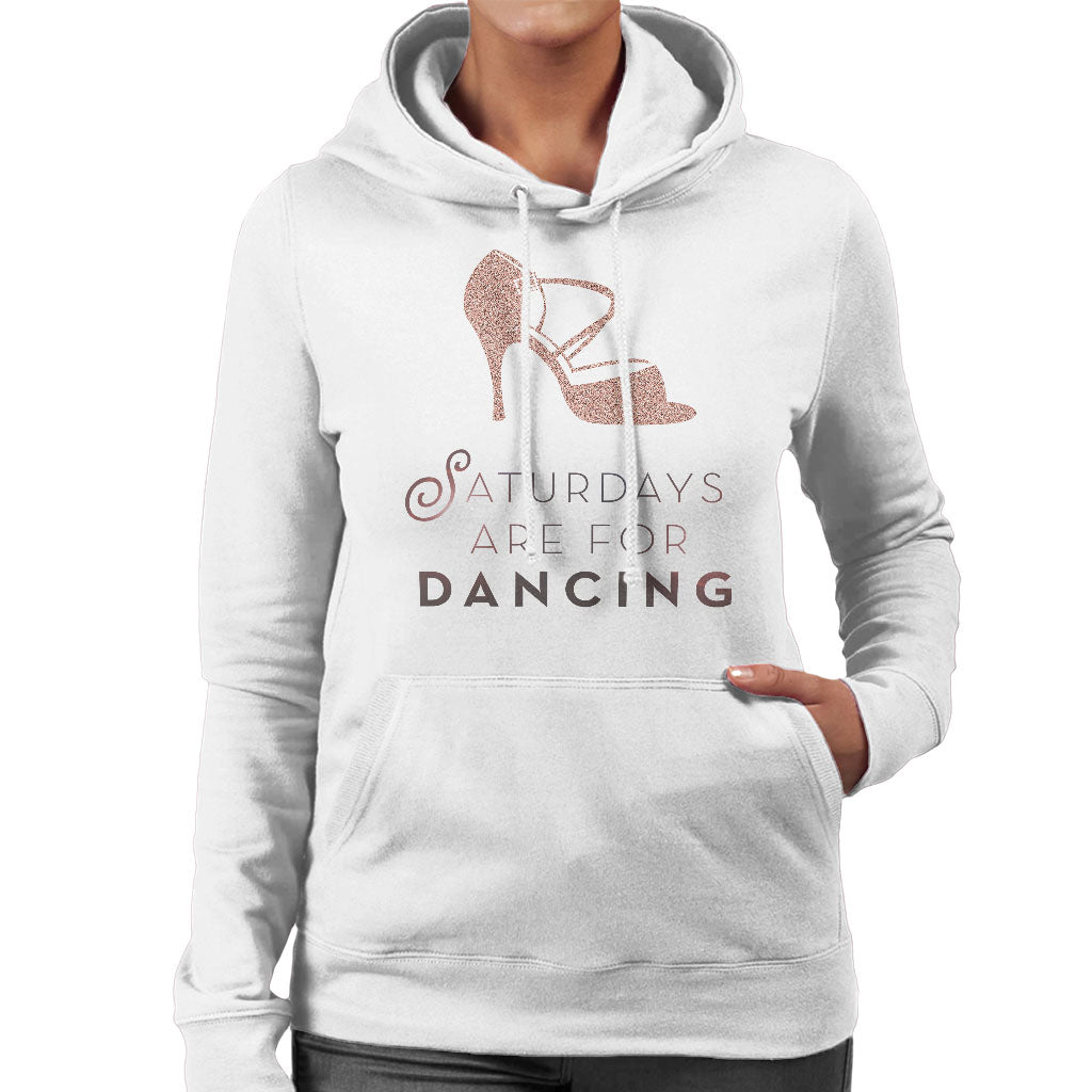 Strictly Come Dancing Saturdays Are For Dancing Glitter Stiletto Women's Hooded Sweatshirt