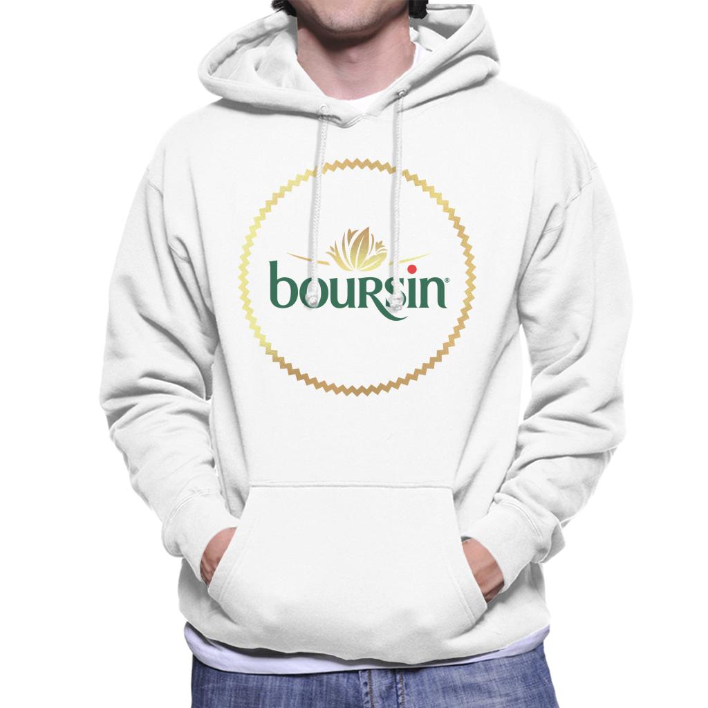 Boursin Logo Gold Foil Men's Hooded Sweatshirt-ALL + EVERY